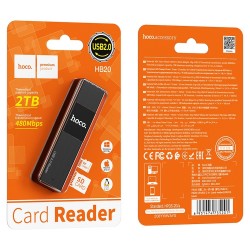 CZYTNIK KART PAMIĘCI HOCO HB20 2w1 USB 2.0