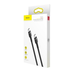 KABEL USB-C/USB-C BASEUS CAFULE NYLONOWY PD2.0 60W 20V 3A QC3.0 1m czarno-szary 
46963   6953156285200
BRA013736