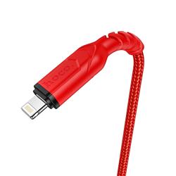 KABEL USB LIGHTNING HOCO X59 2.4A 1m czerwony-55290