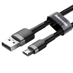 KABEL USB/MICRO BASEUS CAFULE CABLE NYLONOWY QC3.0 2.4A 1m czarno-szary 46787
6953156280335-24439
