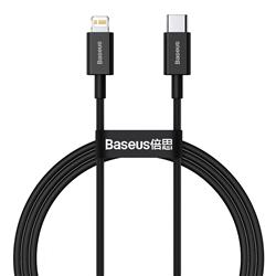 KABEL USB-C/LIGHTNING BASEUS SUPERIOR 20W 1m czarny
bra010735
6953156205307-53437
