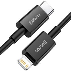 KABEL USB-C/LIGHTNING BASEUS SUPERIOR 20W 1m czarny
bra010735
6953156205307-53438