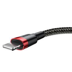 KABEL USB/LIGHTNING BASEUS CAFULE Q3.0 2.4A 1m czarno-czerwony 46807
6953156274983-33919