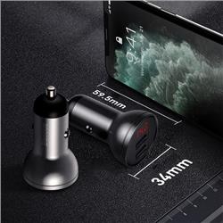 ŁADOWARKA SAMOCHODOWA BASEUS 2xUSB 4.8A 24W z LCD szara
56057
6953156215399 w-47058