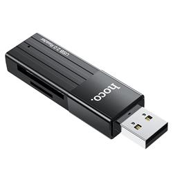 CZYTNIK KART PAMIĘCI HOCO HB20 2w1 USB 2.0-46024