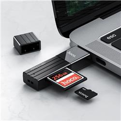 CZYTNIK KART PAMIĘCI HOCO HB20 2w1 USB 2.0-46027