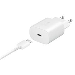 ORYGINALNA ŁADOWARKA SIECIOWA SAMSUNG TA800 USB - C SUPER FAST 25W   KABEL DA705BBE TYP C biała-49386