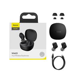 SŁUCHAWKI BLUETOOTH BASEUS ENCOK TWS WM01 czarne
BRA010246
61593
6953156224377-42639