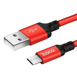 KABEL USB MICRO HOCO X14 SPEED FAST CHARGING 1m czarno-czerwony-56996