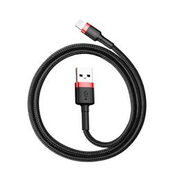 KABEL USB/LIGHTNING BASEUS CAFULE QC3.0 2.4A 0.5m czarno-czerwony
46803
6953156274945-48249