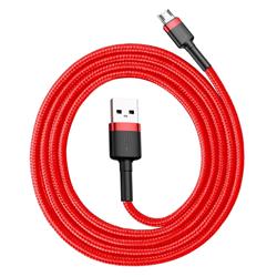 KABEL USB/MICRO BASEUS CAFULE CABLE NYLONOWY QC3.0 2.4A 1m czerwony 46786
6953156280328-24422