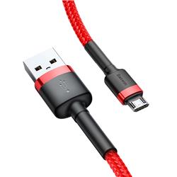 KABEL USB/MICRO BASEUS CAFULE CABLE NYLONOWY QC3.0 2.4A 1m czerwony 46786
6953156280328-24423