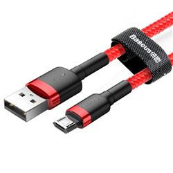 KABEL USB/MICRO BASEUS CAFULE CABLE NYLONOWY QC3.0 2.4A 1m czerwony 46786
6953156280328-24427