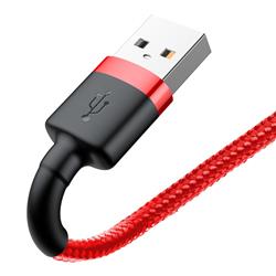 KABEL USB/LIGHTNING BASEUS CAFULE QC3.0 2.4A 0.5m czerwony
46801
6953156274921-64550