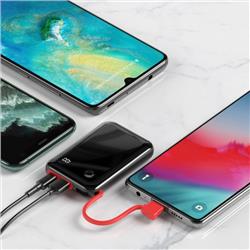 POWER BANK BASEUS 10000 mAh MINI S   KABEL TYP C 15 W czarny
55904
6953156214729 w-37948