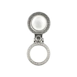 RING BRILLIANT biało-srebrny-56102