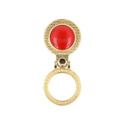RING BRILLIANT czerwono-złoty-56111