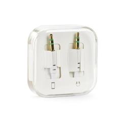 ADAPTER AUDIO JACK 3,5 mm / AUDIO JACK 3.5mm biały box-68901