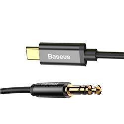 KABEL AUX AUDIO 3.5mm - TYP C BASEUS YIVEN M01 1.2m czarny 
6953156262553-68981