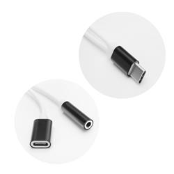 ADAPTER HF / AUDIO   ŁADOWANIE TYP C - AUX JACK 3.5mm czarny bulk
w-30315