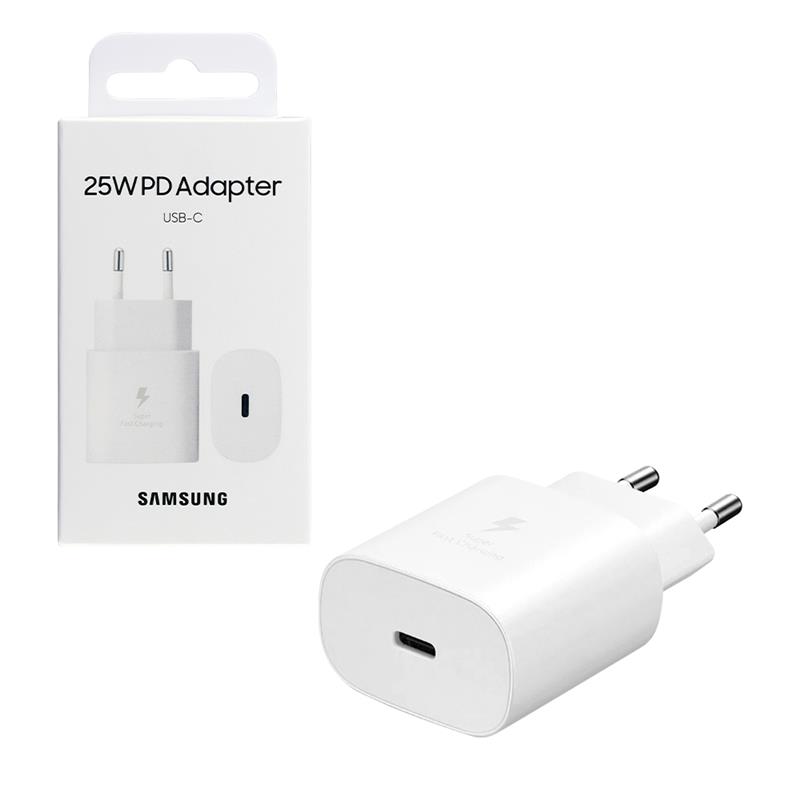 WTYCZKA SIECIOWA USB SAMSUNG TYP C QUICK 25W 2A EP-TA800EBE biała BOX-70270