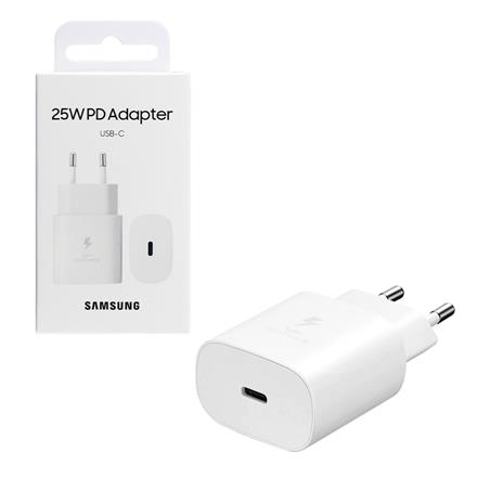 WTYCZKA SIECIOWA USB SAMSUNG TYP C QUICK 25W 2A EP-TA800EBE biała BOX-70270