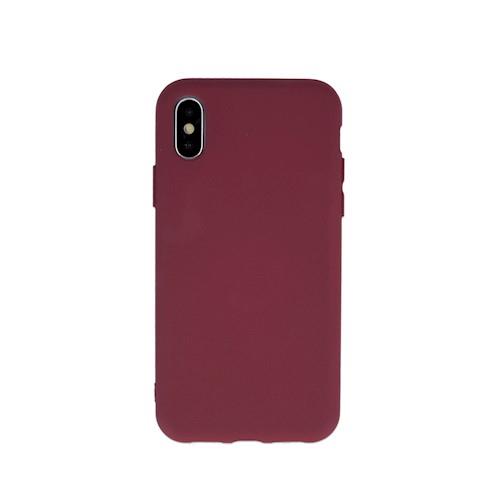 NAKŁADKA SILICON SAMSUNG A40 burgundowa-74140