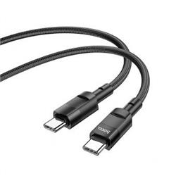 KABEL USB TYP C / TYP C POWER DELIVERY PD100W 5A MOULDER HOCO U106 1,2 M czarny-75262