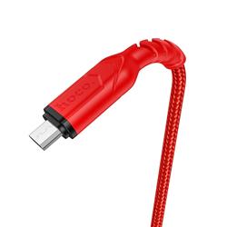 KABEL USB MICRO HOCO X59 2.4A 1m czerwony-55303