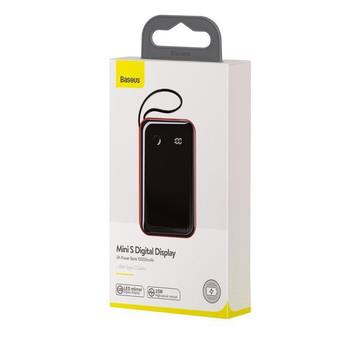 POWER BANK BASEUS 10000 mAh MINI S   KABEL LIGHTNING 15W czerwony
6953156203853-75527