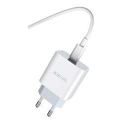 ŁADOWARKA SIECIOWA JELLICO AK180 1 X USB TYP C   KABEL TYP C / LIGHTNING 20W biała
6974929202651-75835