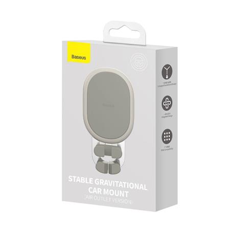 UCHWYT SAMOCHODOWY BASEUS GRAWITACYJNY DO KRATKI WLOTU STABLE GRAVITATIONAL BIAŁY SUWX000002
6932172614287-76751