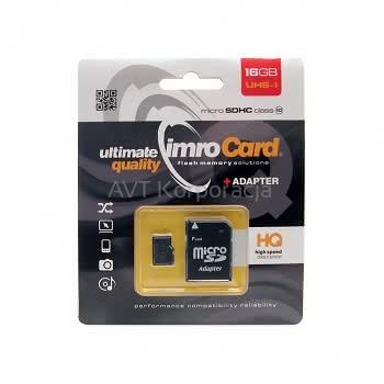 KARTA MICRO SD IMRO SD 8 GB 4 CL   ADAPTER-76824