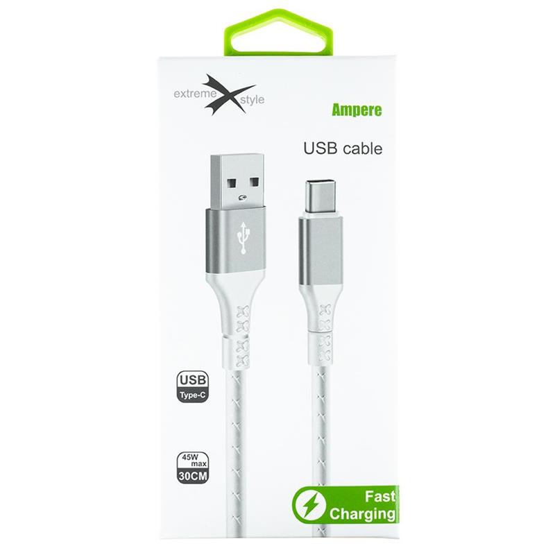 KABEL AMPERE USB TYP C 0.3m biały
KAB000321-78470
