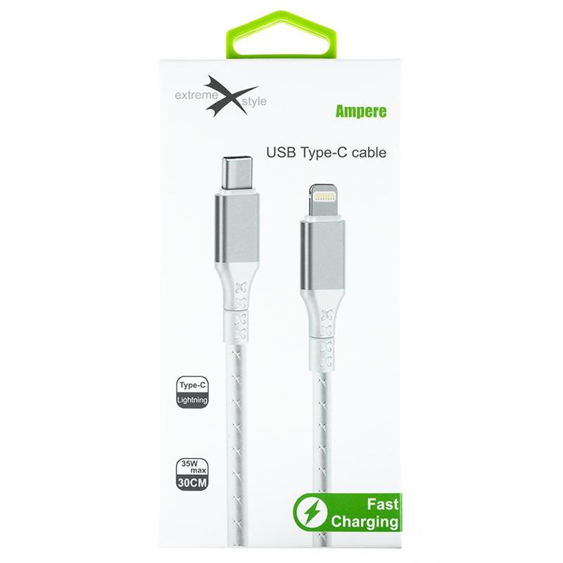 KABEL AMPERE USB TYP C/ IPHONE 0.3m biały
KAB000323-78474