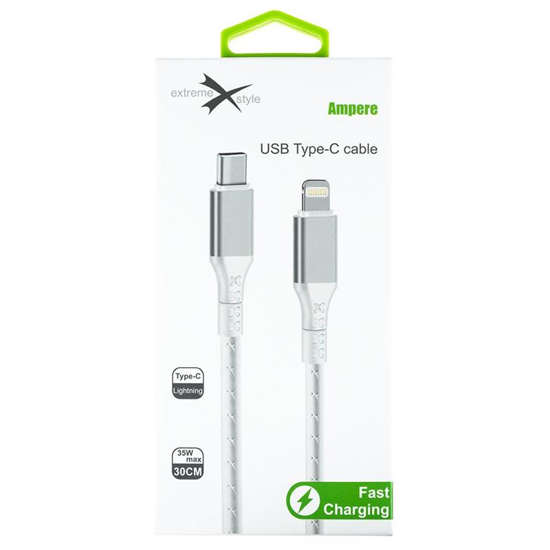 KABEL AMPERE USB TYP C/ IPHONE 0.3m biały
KAB000323-78474