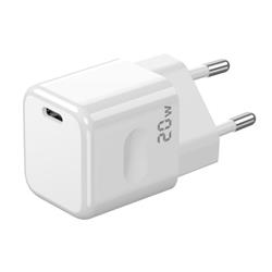 ŁADOWARKA SIECIOWA JELLICO C86 20W USB TYP C   KABEL USB TYP C - LIGHTNING biała-78657