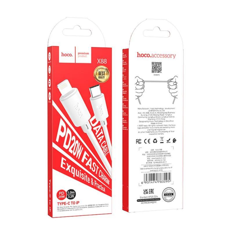 KABEL USB TYP C / LIGHTNING HOCO X88 20W PD 1m bia-81218