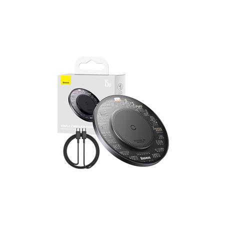 ŁADOWARKA BEZPRZEWODOWA BASEUS SIMPLE 2 15W Z KABLEM USB-C / USB-C czarna
6932172624507
6953156272965
-83382