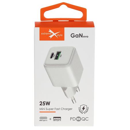 ŁADOWARKA SIECIOWA EXTREME TYP C   USB GAN EVO 25W 
TC25CUGAN
ŁAD000336-84512