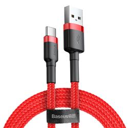 KABEL USB/USB-C BASEUS CAFULE QC3.0 2A 3m czerwony
6953156296336-84524