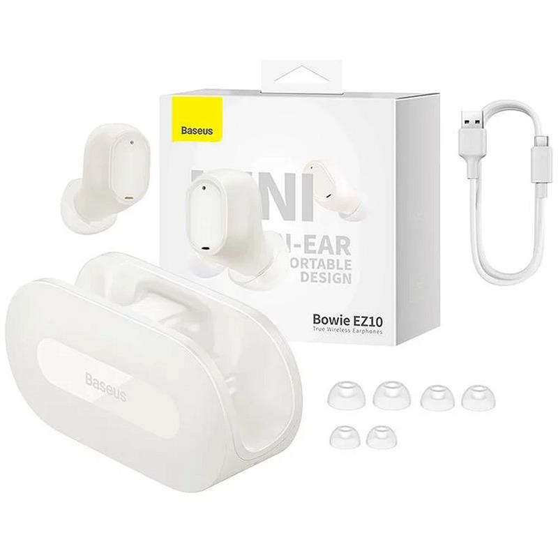 SŁUCHAWKI BLUETOOTH BASEUS TWS EZ10 białe
6932172630867-84854
