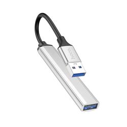 ADAPTER HOCO HUB 4W1 USB HB26 13 cm srebrny-92129