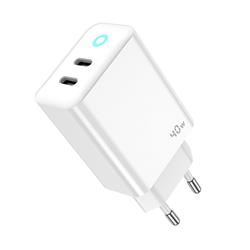 ŁADOWARKA SIECIOWA JELLICO EU19 GaN PD 40W 2 X USB-C   KABEL TYP C / TYP C biała
6974929204761-92343