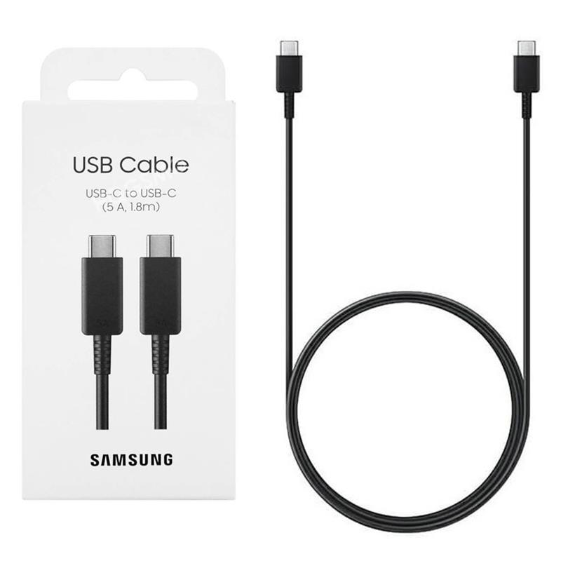 KABEL USB SAMSUNG TYP C / TYP C EP-DX510JBEGEU 100W 5A 1.8m czarny BOX
-94113