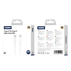 KABEL JELLICO USB-C / USB-C B1 PD 60W 1m biały-94275