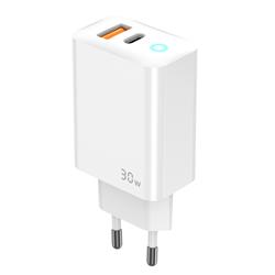 ŁADOWARKA SIECIOWA JELLICO EU13 1 X USB-C 1 X USB GaN PD 30W QC3.0   KABEL TYP C / TYP C biała
6974929204747-95514