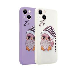 OWL SLEEPY IPHONE 12 PRO (6.1) fiolet-56494