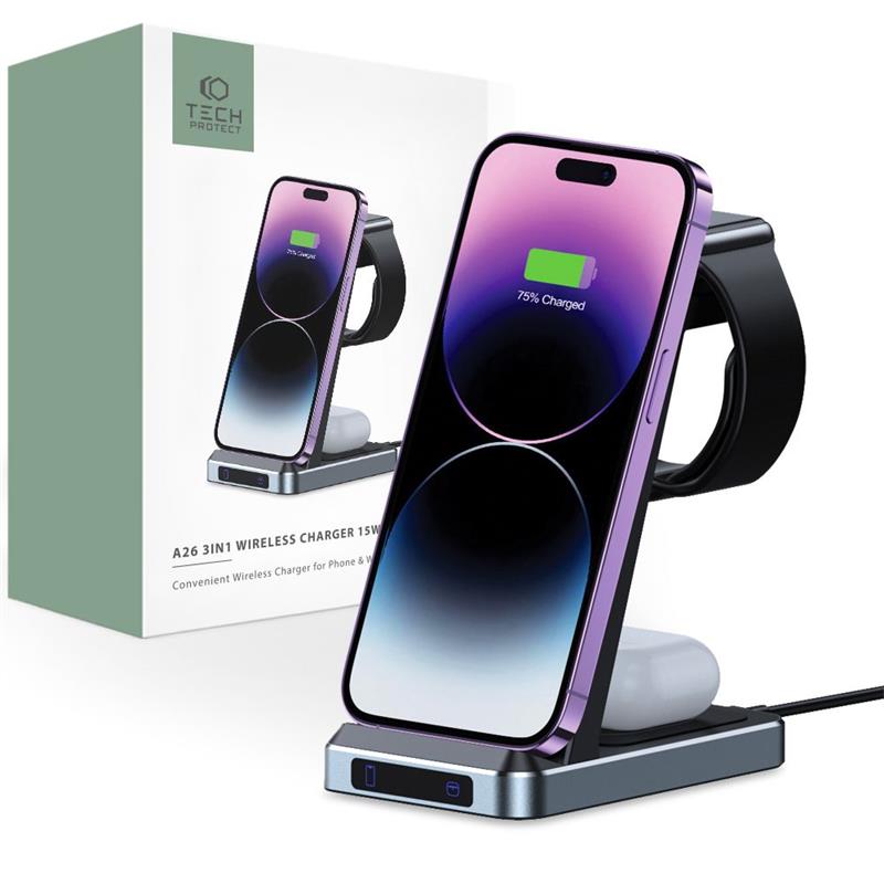 ŁADOWARKA INDUKCYJNA TECH-PROTECT QI15W-A26-95949