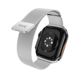 PASEK APPLE WATCH HOCO MAGNETYCZNY AS101 38 / 40 / 41 MM szary ( STAL NIERDZEWNA )-96001